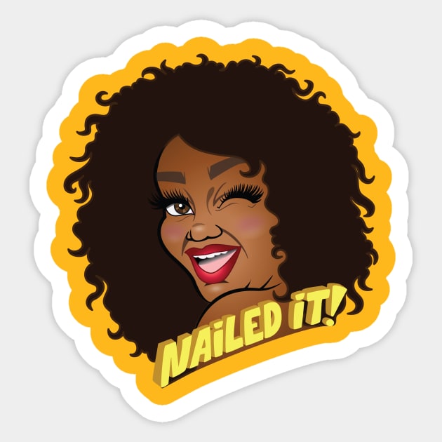 Nailed it! Nicole Sticker by Nicole Byer 